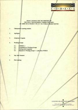 Draft agenda