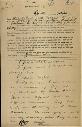 B/ville R.O.M. 78/2/63 [and related documents]
