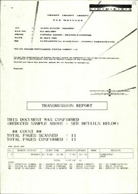 Fax to SEEMAC from CODESA Administration