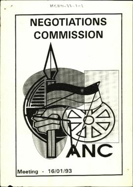 Negotiations Commission: ANC Meeting - 16/01/93