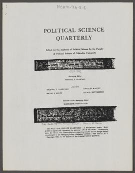 Political Science Quarterly: The South African Treason Trial - Thomas G. Karis