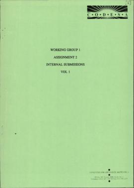 Package: Internal submissions, vol. 1: ANC Draft terms of reference of the WG on the role of the ...