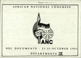 NEC Documents - 21-23 October 1991 Departments ll