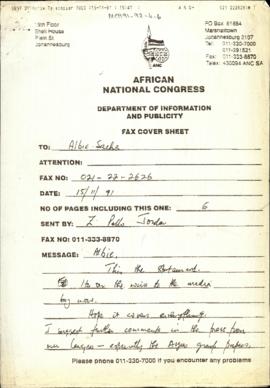 ANC Comment on the South African Law Commission's Report on Group and Human Rights, 15th November...