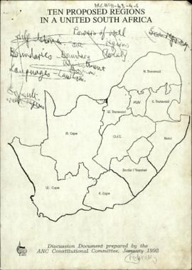 Ten Proposed Regions in a United South Africa