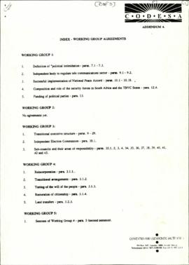 Working Group Agreements