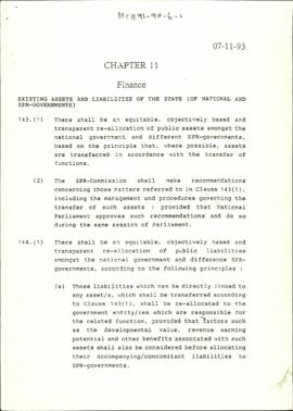 Chapter 11: Finance: Existing Assets and Liabilities of the State (Of National and SPR-Government...