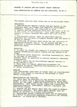 Charter of Lesbian and Gay Rights (Draft Version)