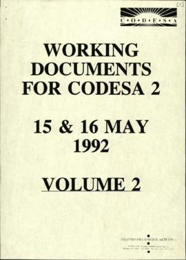 Working Documents for CODESA 2 Vol 2