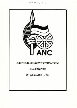 National Working Committee Documents 20 October 1993