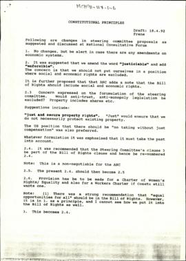 Constitutional Principles [and related document]
