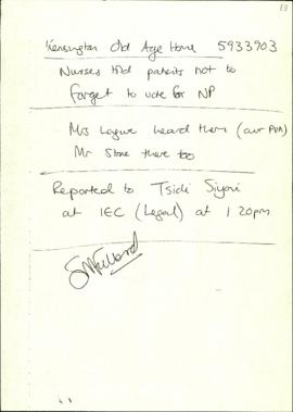 Kensington Old Age Home