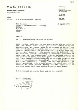 MA McLoughlin submission re: Constitution and Bill of Rights