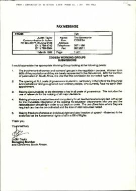 Communication In Action Submission by Judith Taylor