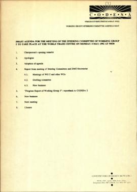 Draft agenda