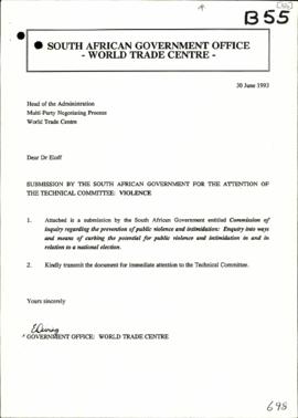 SA government – Enquiry into ways and means of curbing the potential for public violence and inti...