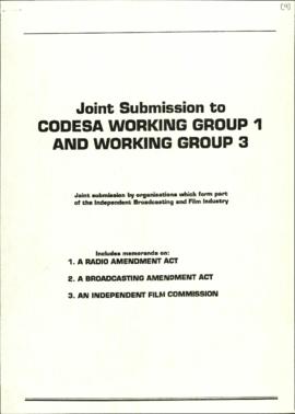 Joint Submission by Organisations which form part of the Independent Broadcasting and Film Indust...