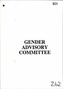 Gender Advisory Committee – Report to Codesa