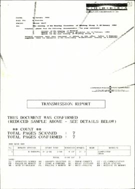 Fax from T Eloff to R Burrows