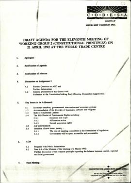 Draft Agenda
